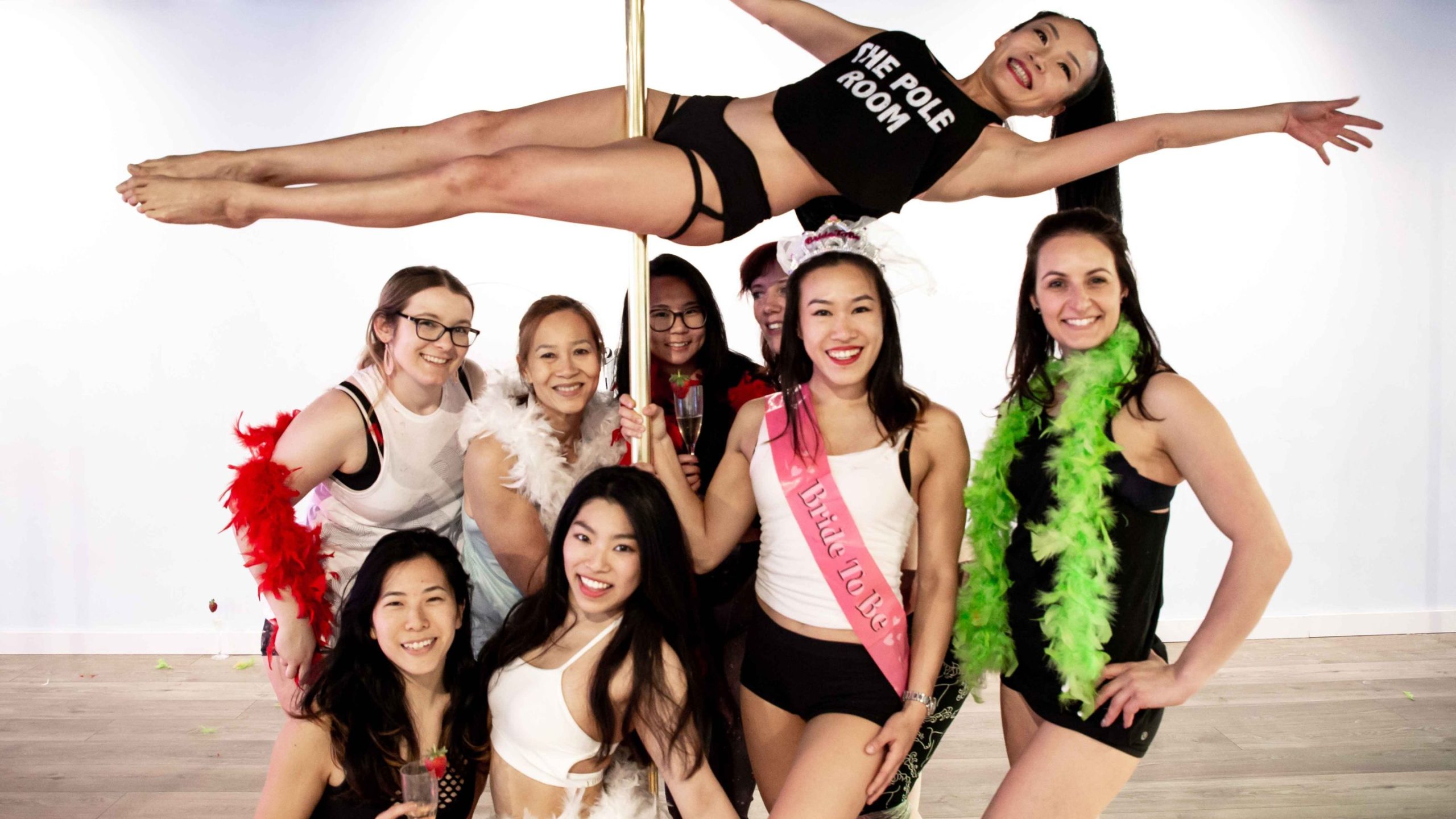 hens parties, pole dancing classes melbourne, group fitness classes, pole fitness, aerial classes, aerial fitness