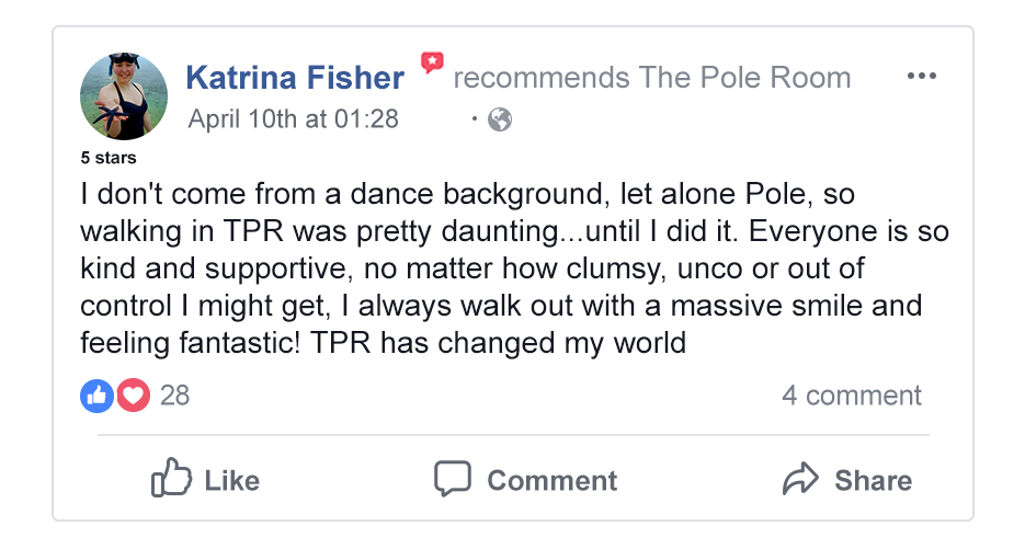 testimonials, pole dancing classes, pole fitness, group fitness classes, aerial classes, aerial silk classes, aerial silks