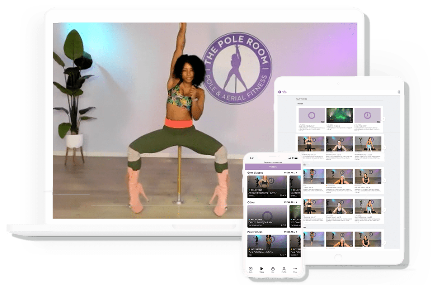 A POLE DANCE STUDIO IN YOUR POCKET (OR IN PERSON)